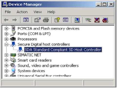 intel sd host controller windows 10